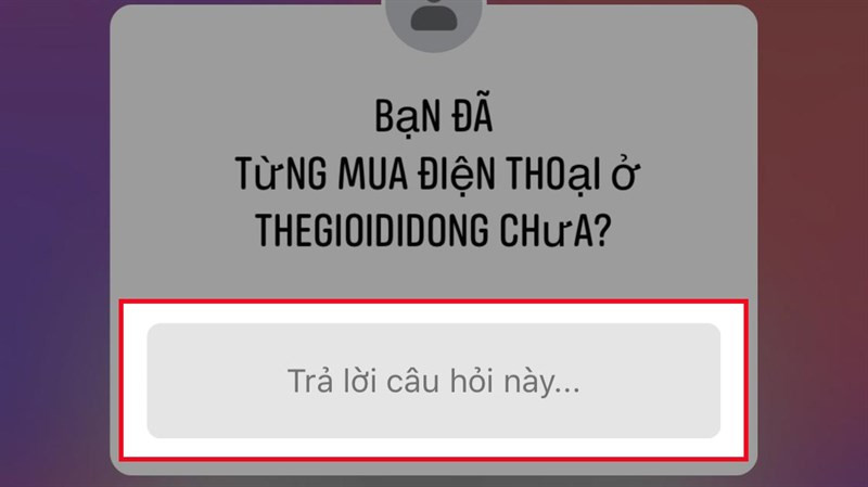 Nhập câu trả lời vào ô "Trả lời câu hỏi này"