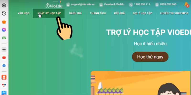 Nhật ký học tập VioEdu