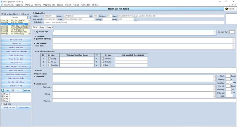 Phần mềm Phần mềm quản lý bệnh viện EHIS.