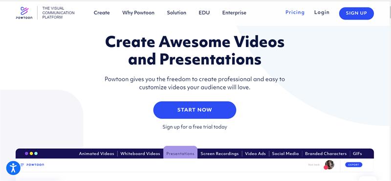 Powtoon: Phần mềm tạo video hoạt h&igrave;nh online