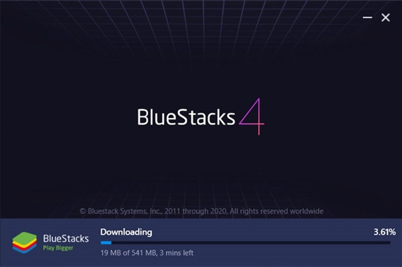 Quá trình cài đặt Bluestacks