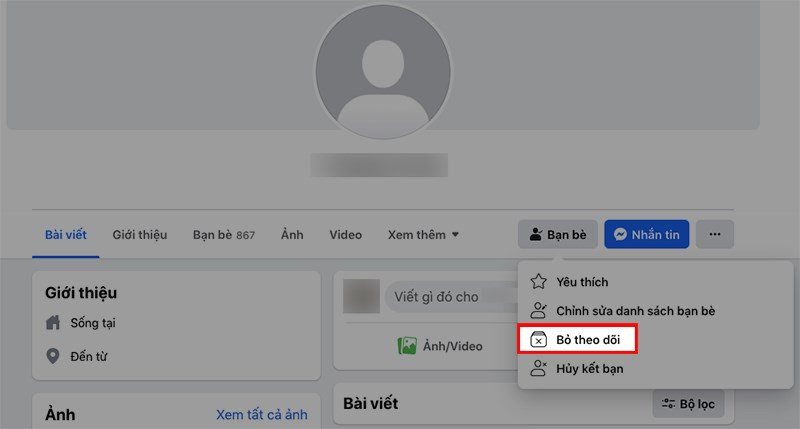 Cách Âm Thầm Chặn Bạn Bè Trên Facebook Mà Không Cần Hủy Kết Bạn