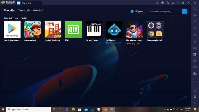 Screenshots Bluestacks - Phần mềm giả lập Android ngay trên máy tính