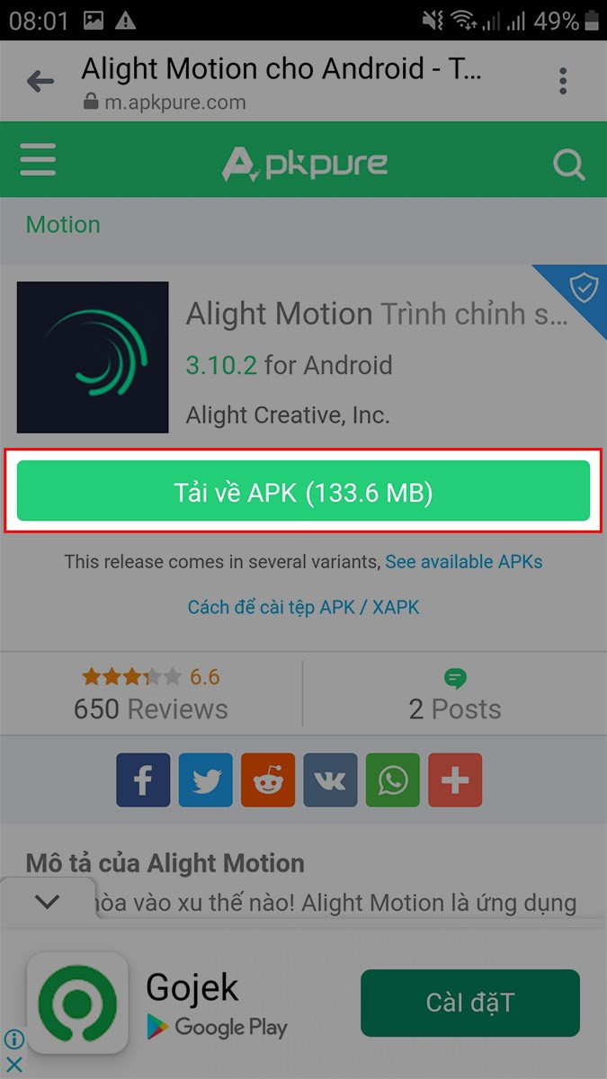 Tải Alight Motion APK