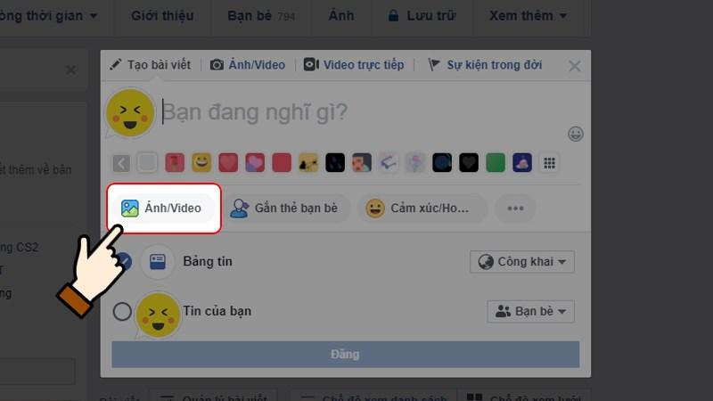 Tải video lên Facebook