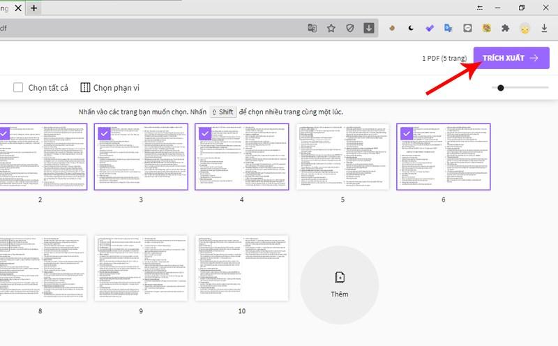 Trích xuất file PDF