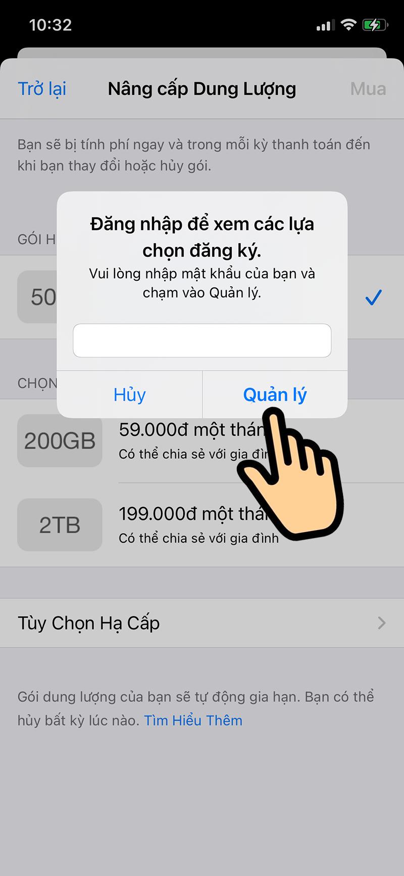 Tùy chọn hạ cấp