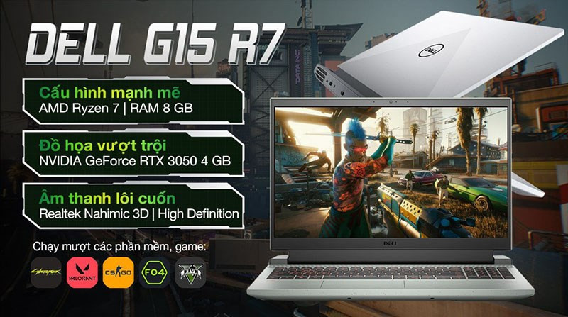 Top 6 Laptop Dell RTX 3050: Cấu Hình Mạnh Mẽ, Chiến Game Thoải Mái