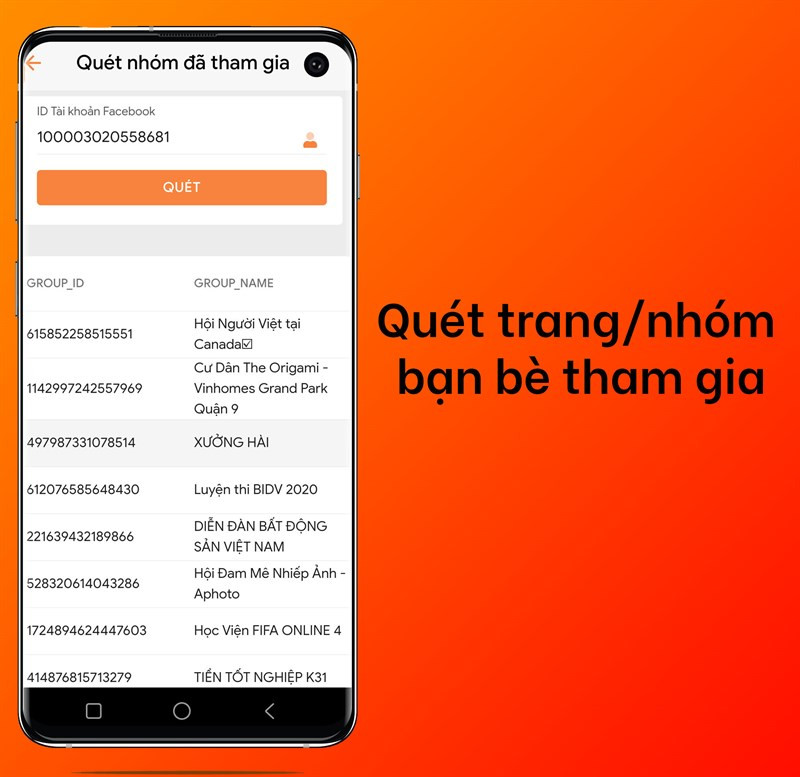 xem trang/nh&oacute;m bạn b&egrave; tham gia