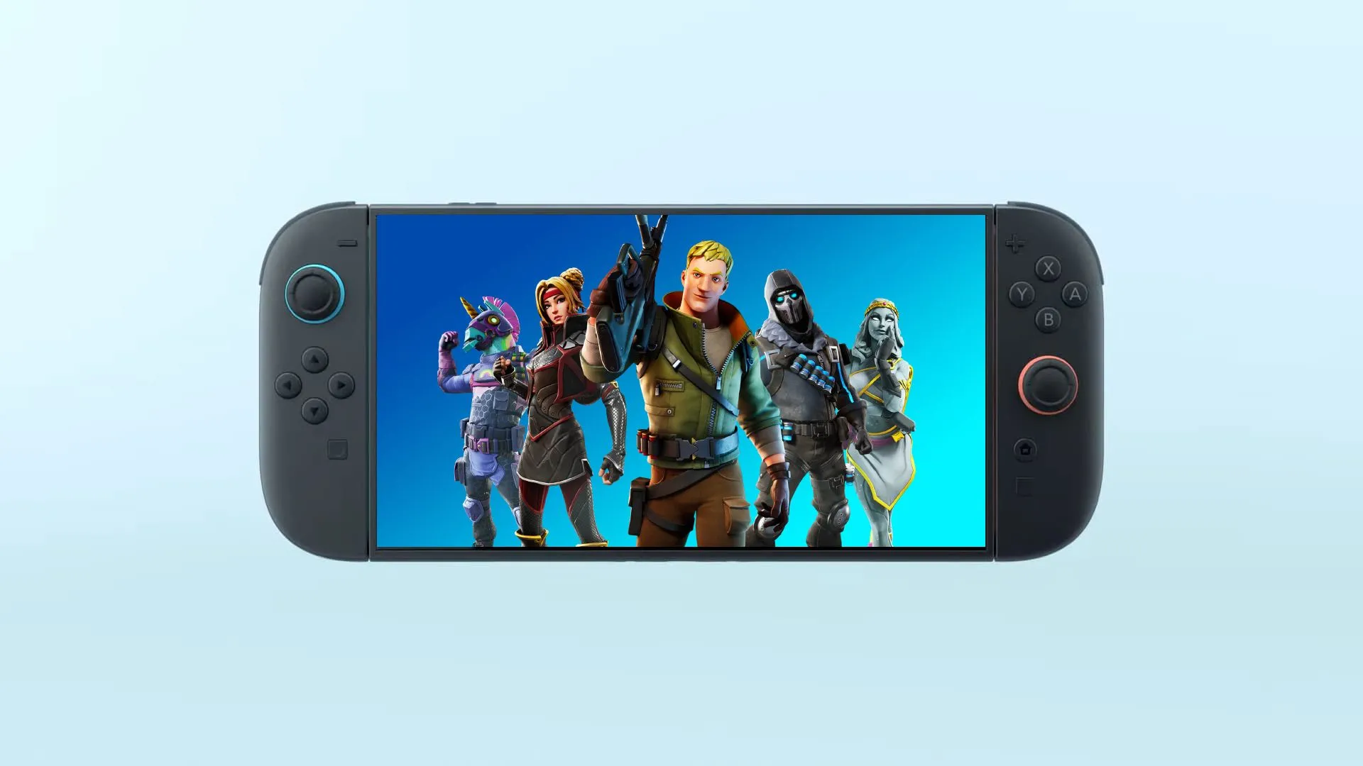 Ảnh bìa game Fortnite trên Nintendo Switch 2 minh họa khả năng chơi game AAA