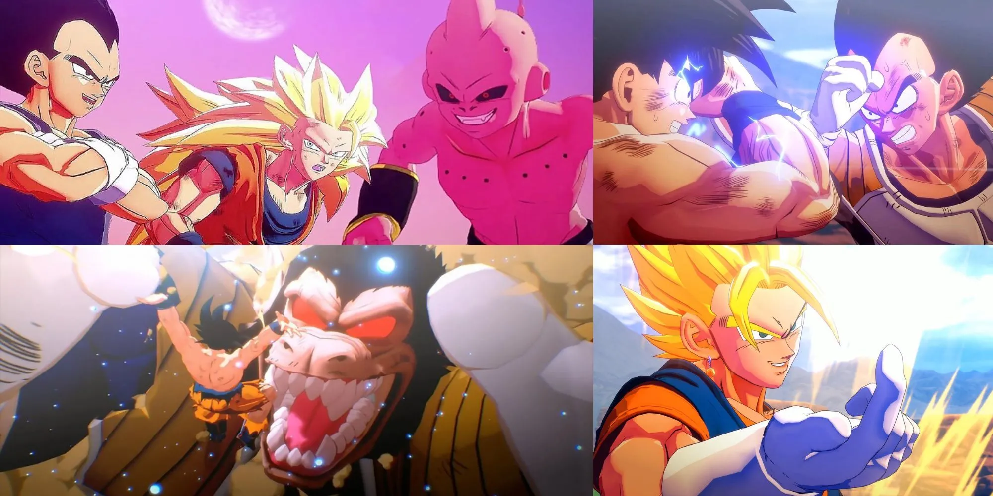 Ảnh chiến đấu và tương tác nhân vật trong game Dragon Ball Z Kakarot