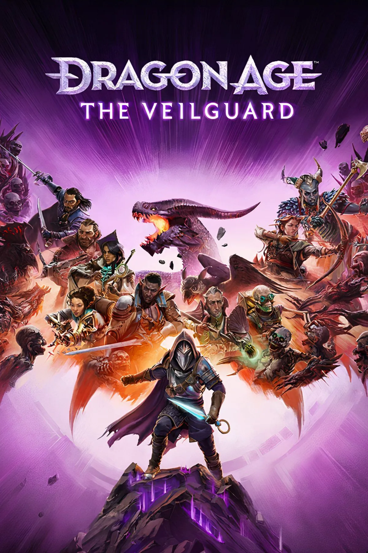 Ảnh ghép nhiều phân cảnh chiến đấu và nhân vật đa dạng trong Dragon Age The Veilguard