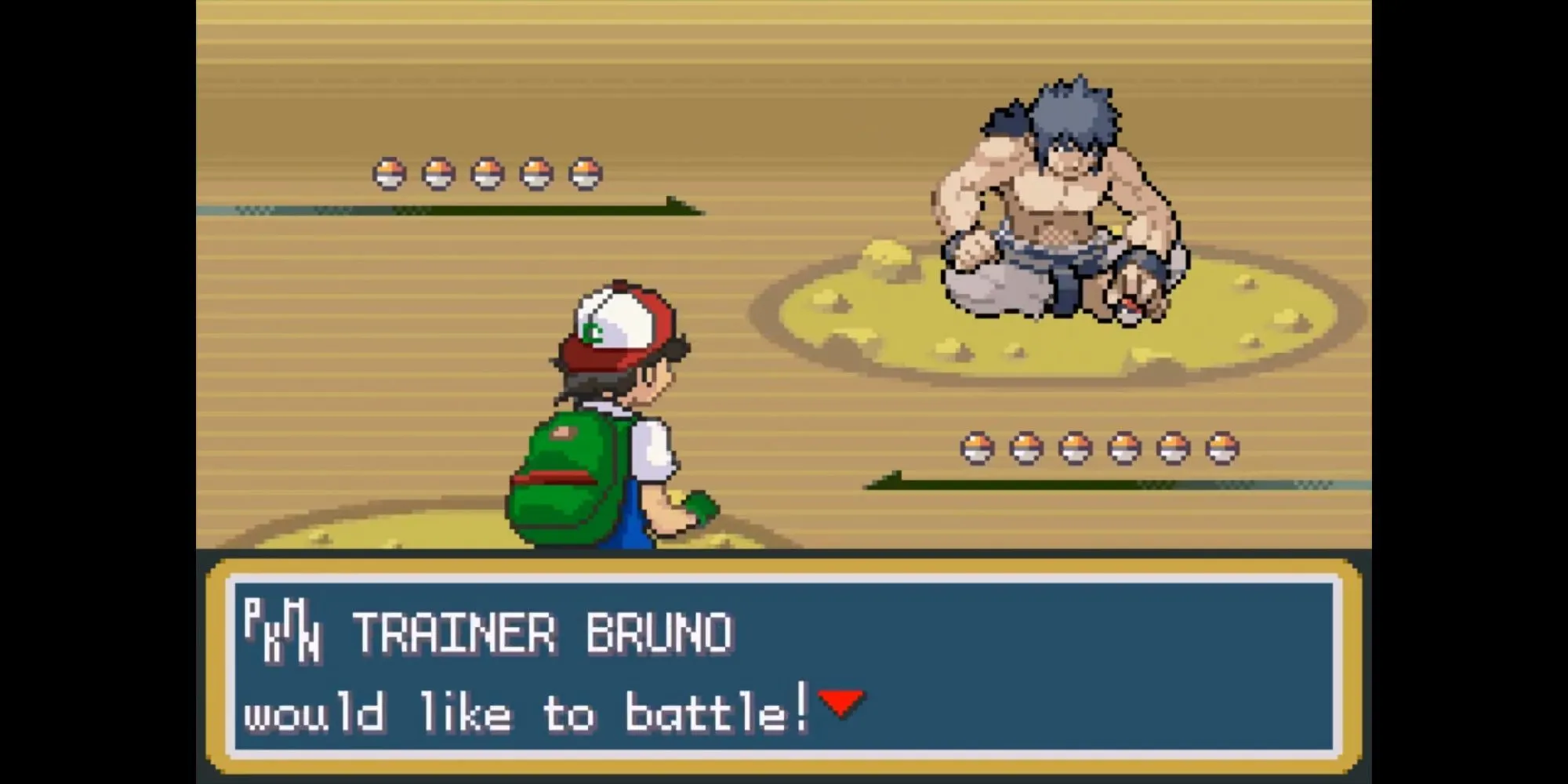 Ash đối đầu Bruno trong Pokémon Ash Gray
