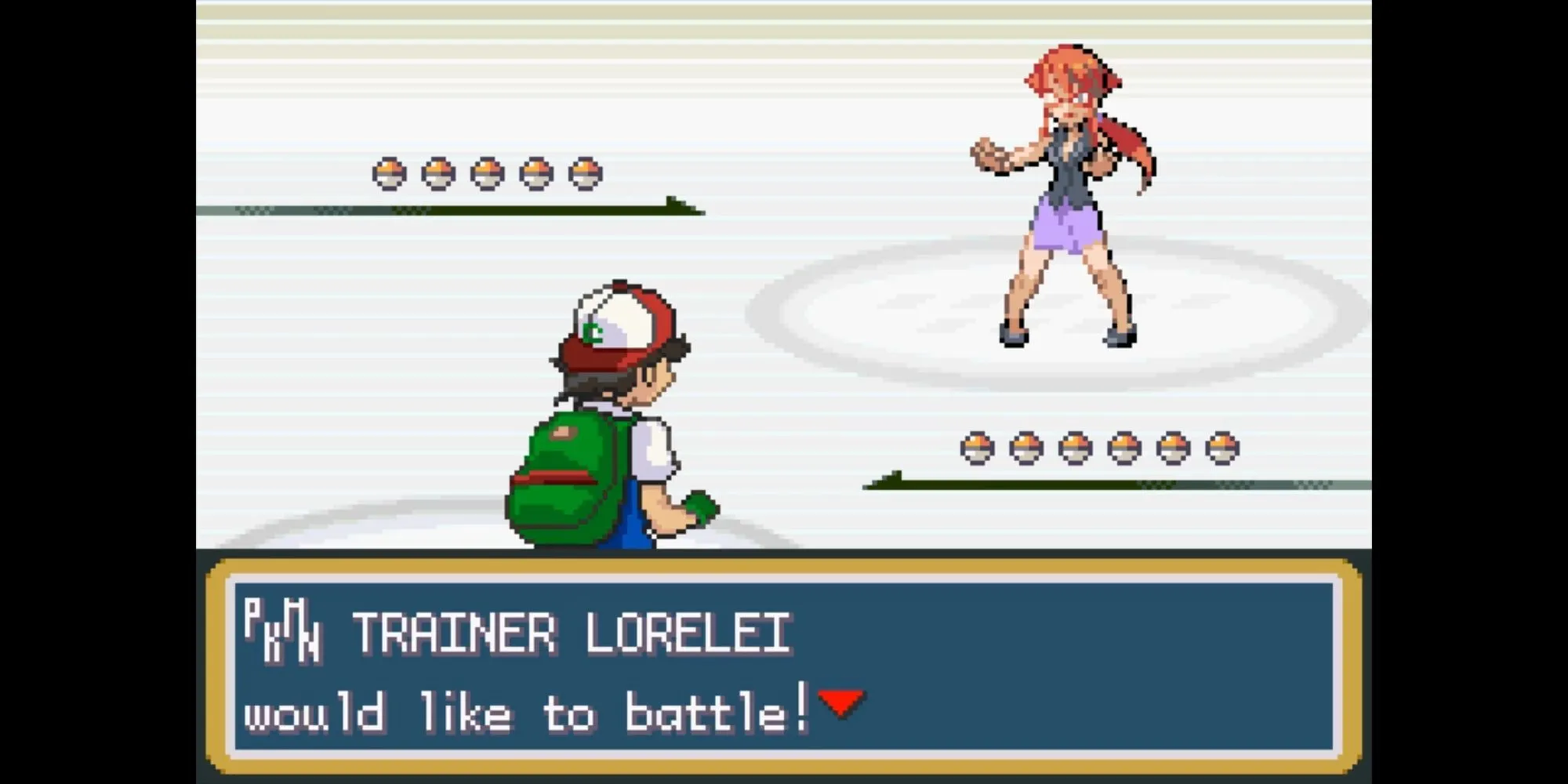 Ash đối đầu Lorelei trong Pokémon Ash Gray