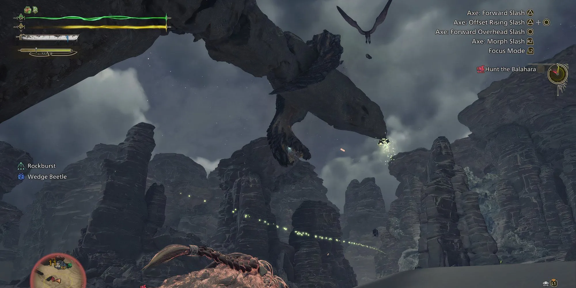 Balahara thực hiện đòn tấn công nguy hiểm trong Monster Hunter Wilds