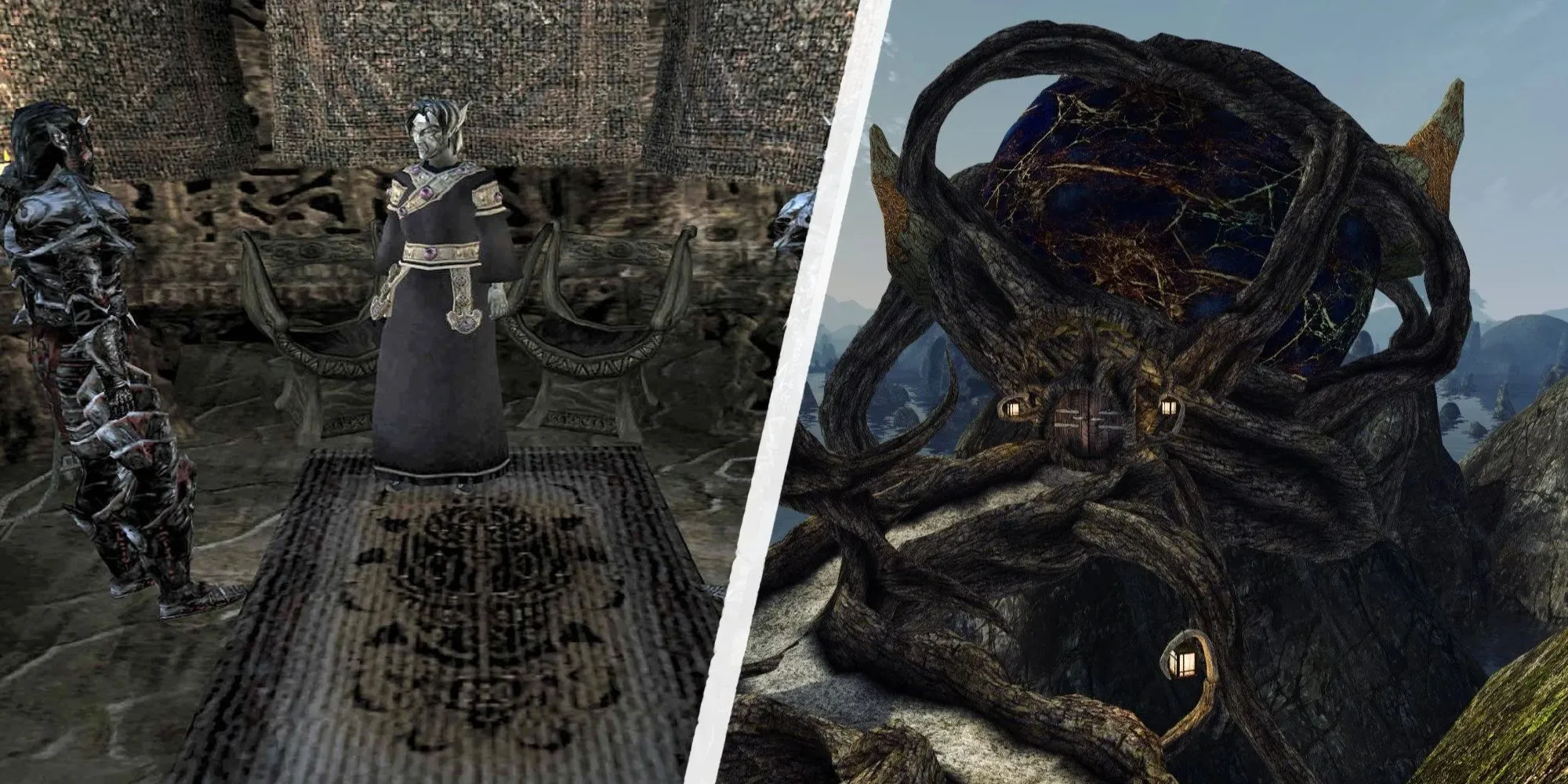 Các thành viên Nhà Telvanni tại nhà hội đồng ở Sadrith Mora trong Morrowind