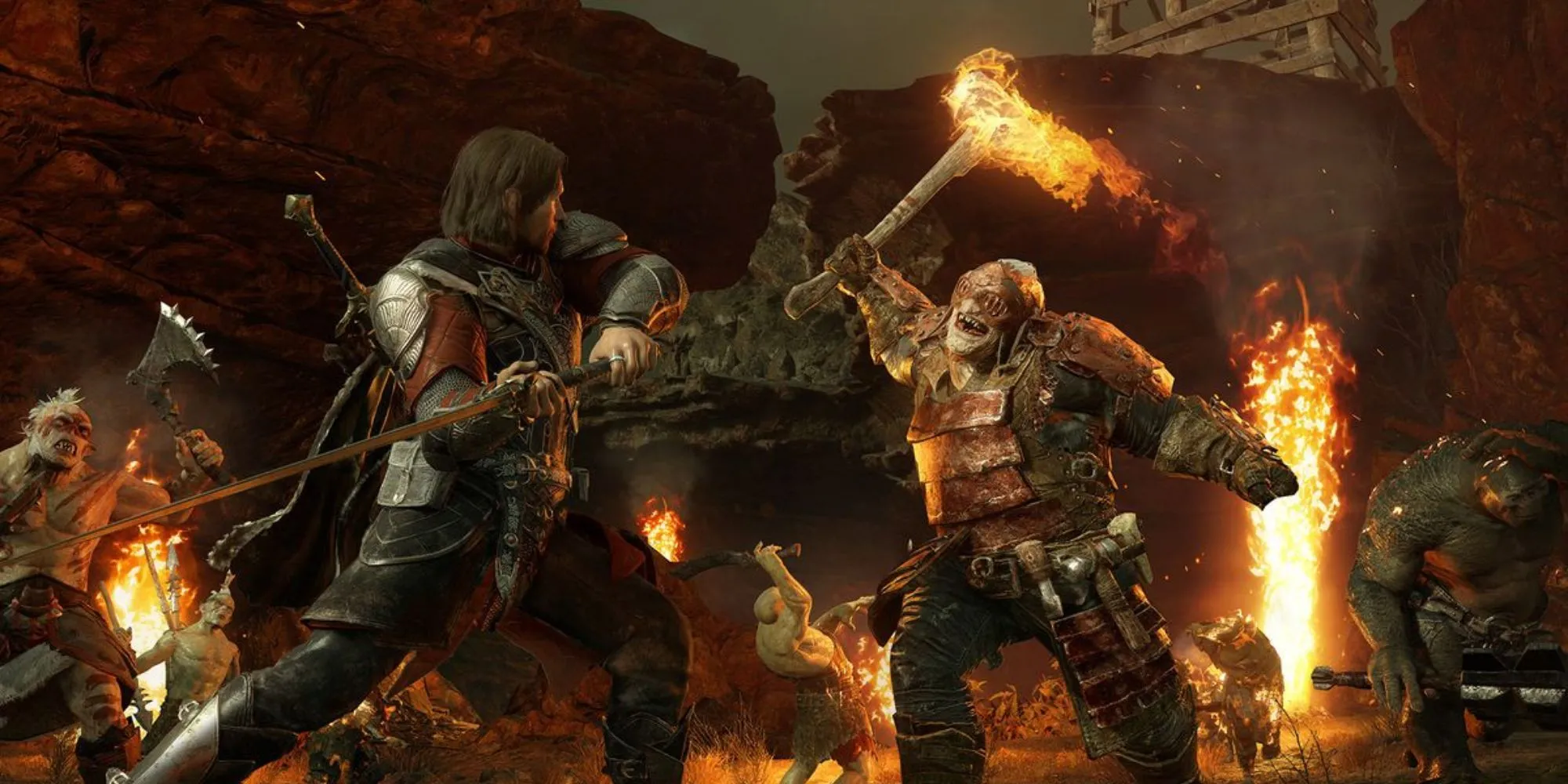 Cảnh chiến đấu trong Middle-earth: Shadow of War