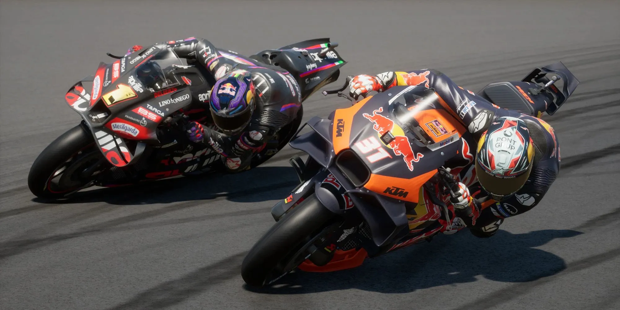 Cảnh đua xe MotoGP 25 kịch tính với những pha cạnh tranh sát sao trên đường đua
