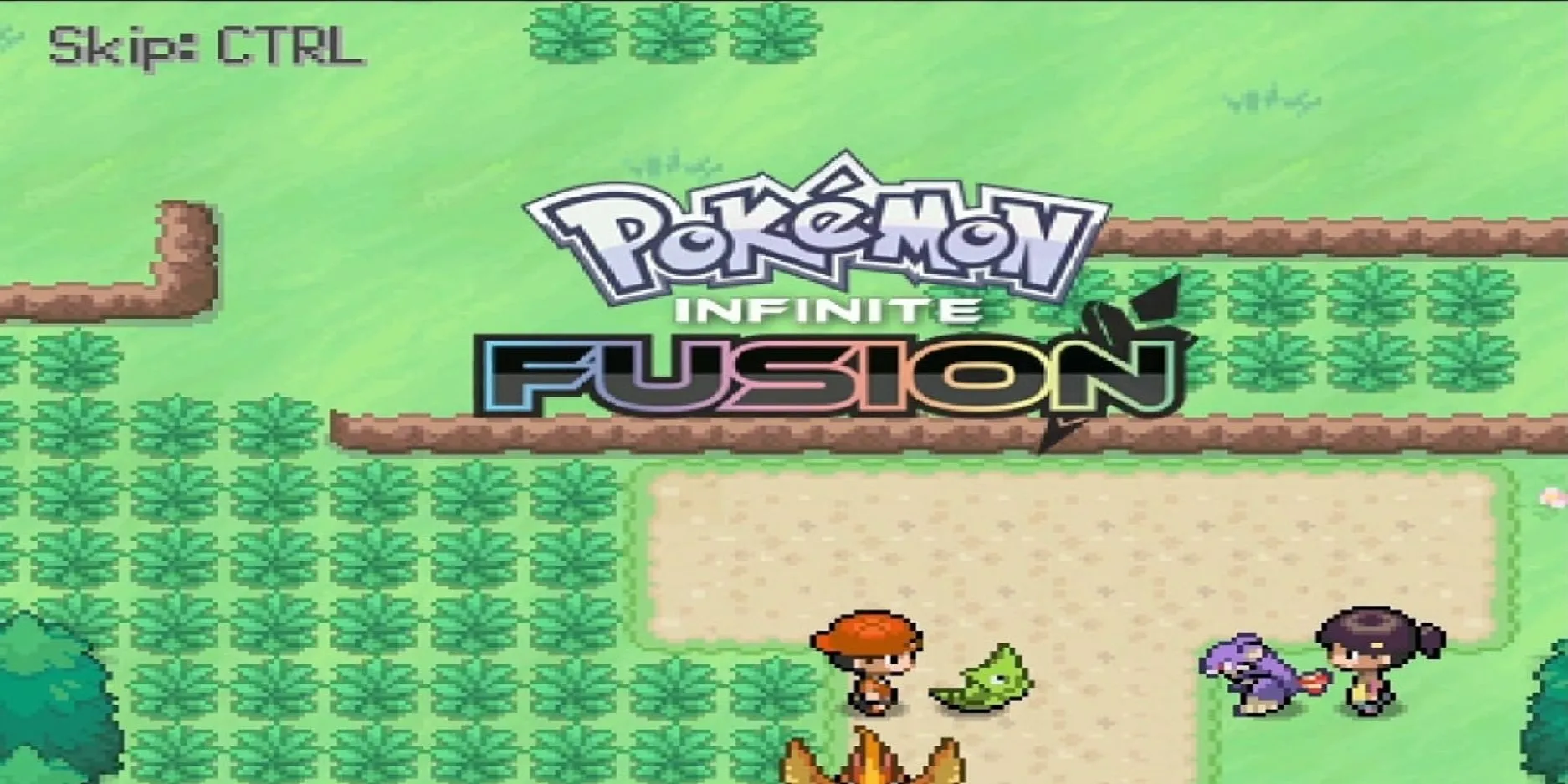 Cảnh mở đầu Pokemon Infinite Fusion sau khi bắt đầu game
