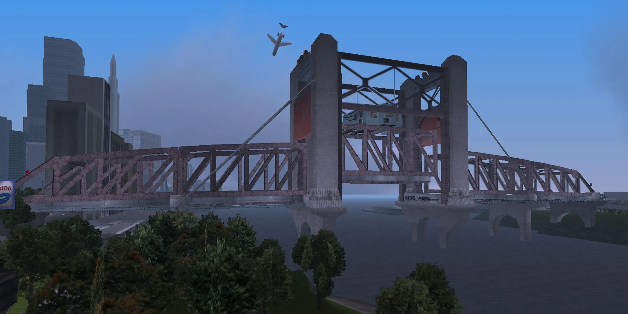 Cầu Nâng Shoreside trong GTA 3 nối liền hai hòn đảo với thiết kế ấn tượng