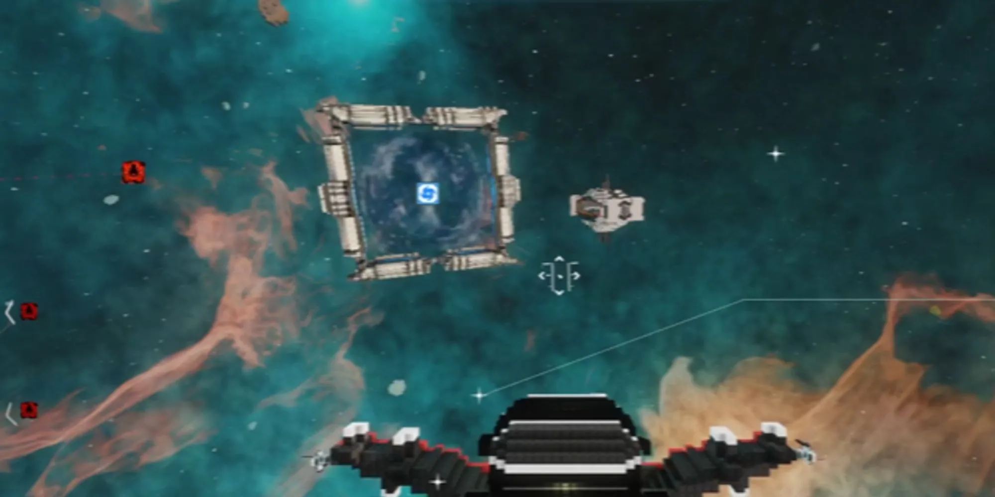 Cổng dịch chuyển (Warp Gate) tiện lợi giúp người chơi di chuyển nhanh giữa các thiên hà trong Cubic Odyssey