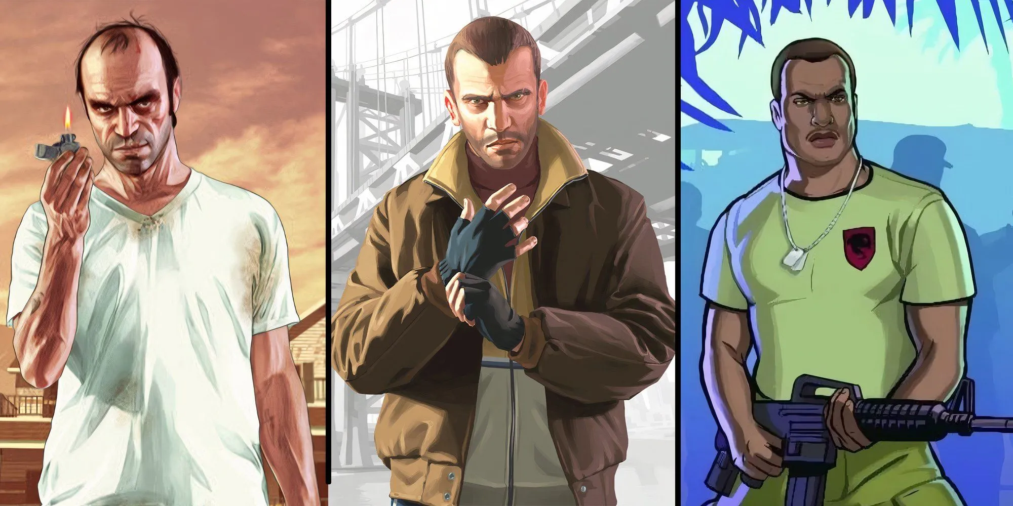 Dàn nhân vật chính đa dạng và đáng nhớ trong series Grand Theft Auto