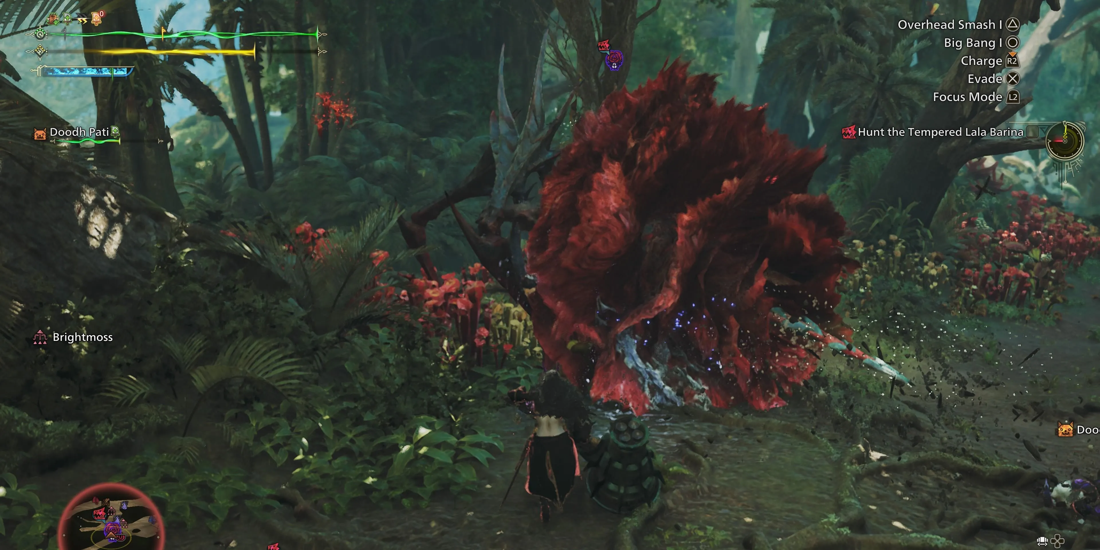Đòn tấn công bằng ngòi chích của Lala Barina trong Monster Hunter Wilds