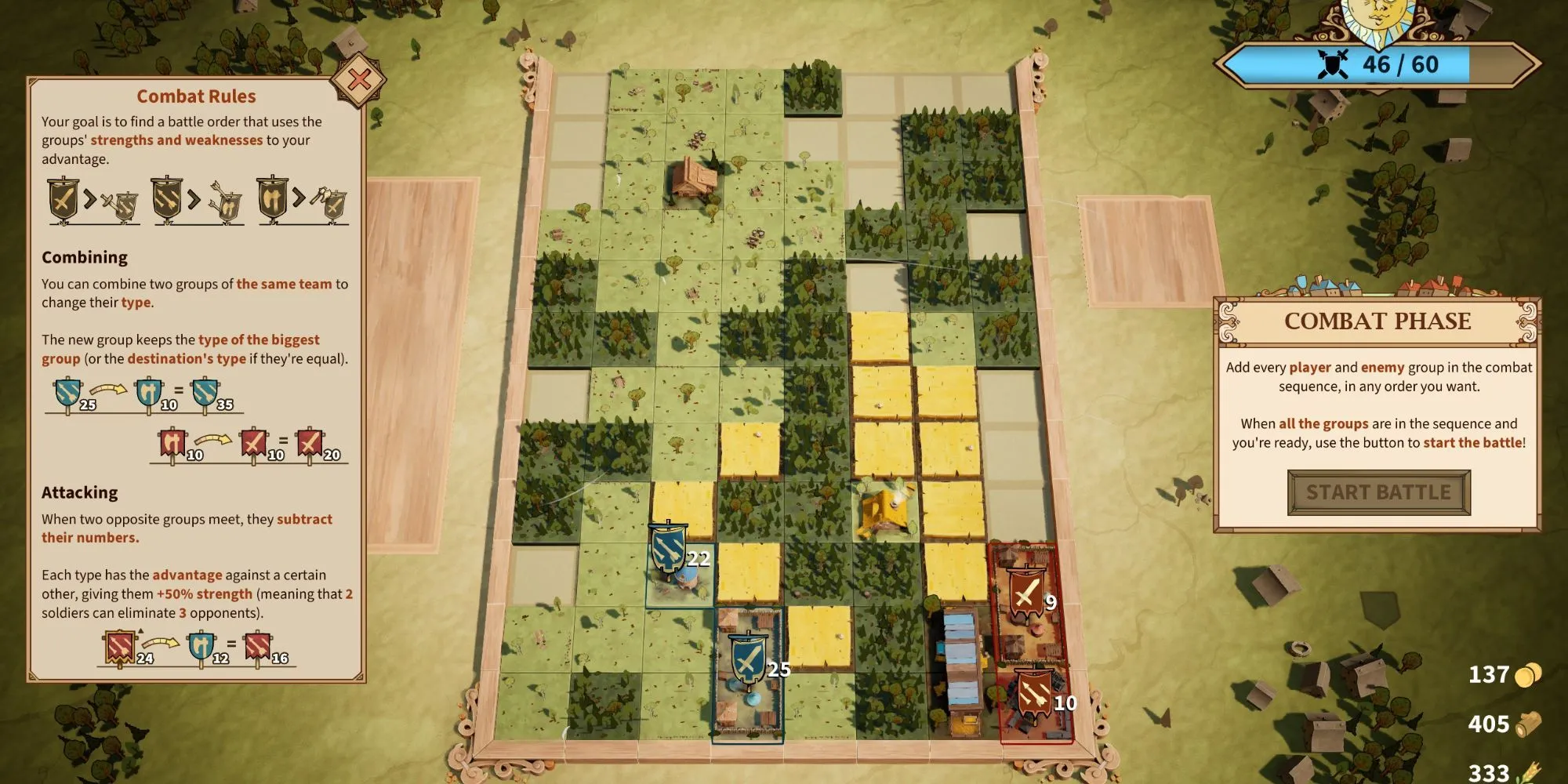 Drop Duchy Battle Screen.