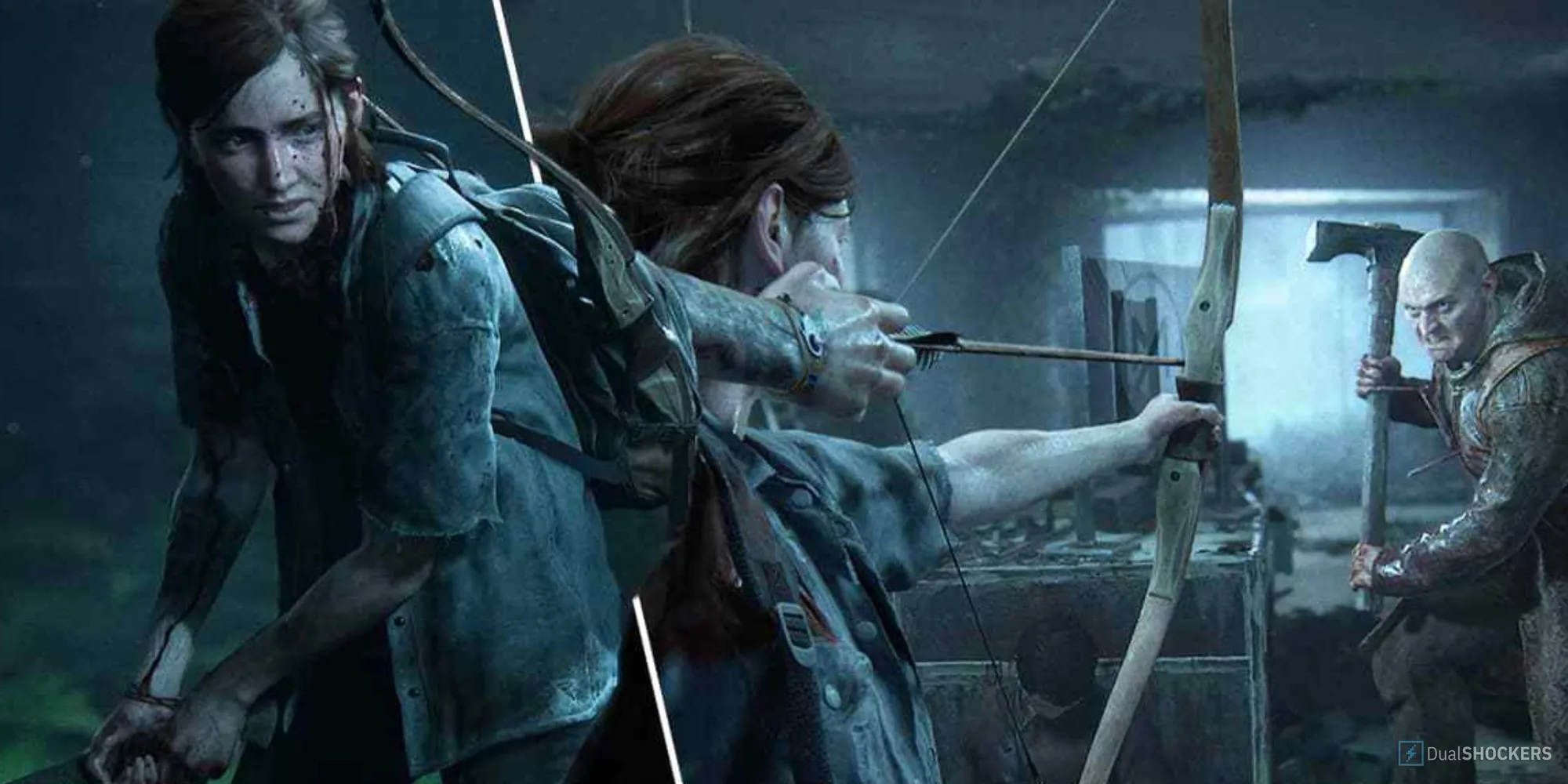 Ellie trong The Last of Us Part 2 Remastered chiến đấu với kẻ thù