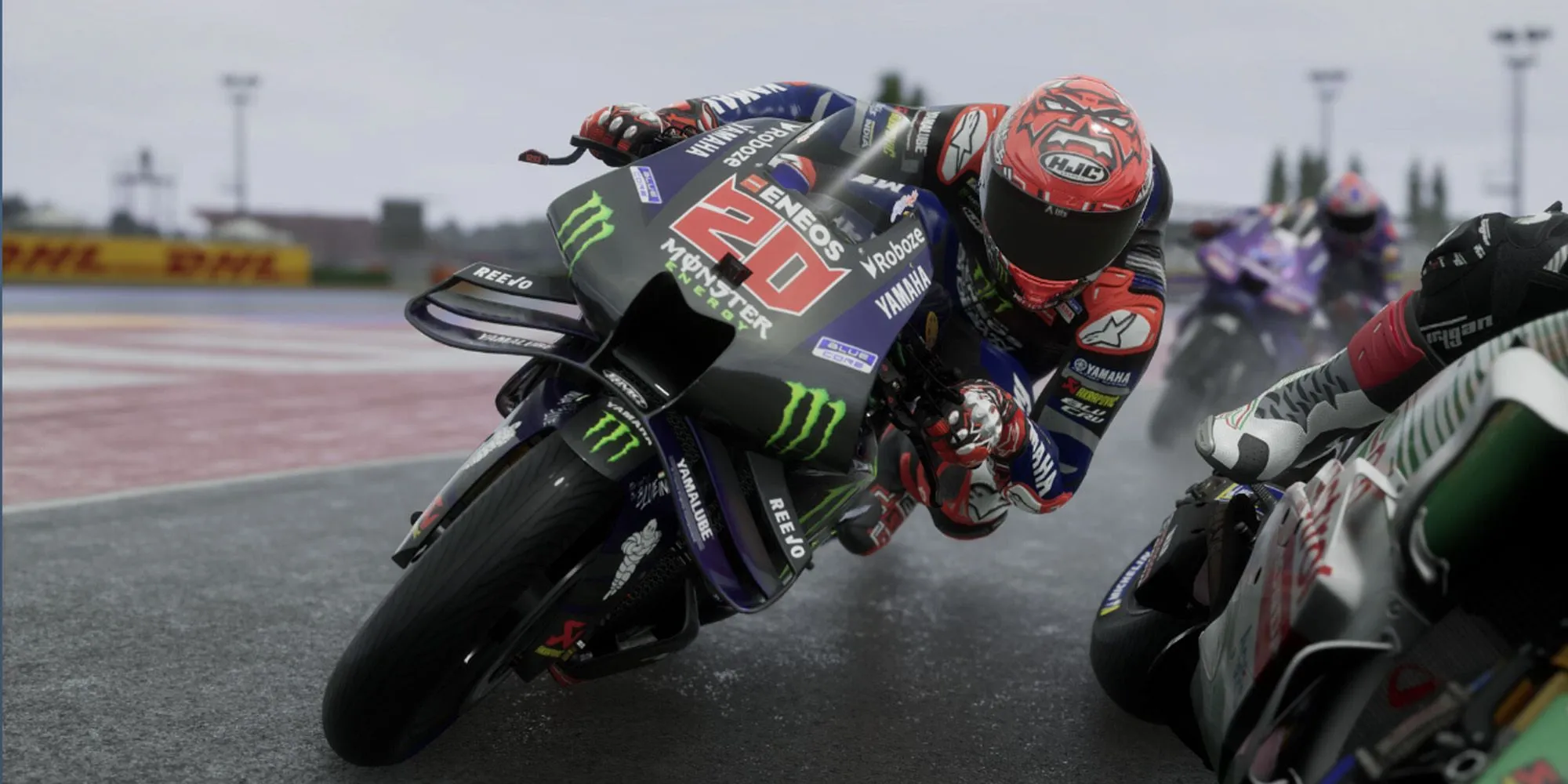 Fabio Quartararo trong MotoGP 25 với đồ họa chi tiết, thể hiện khả năng của Unreal Engine