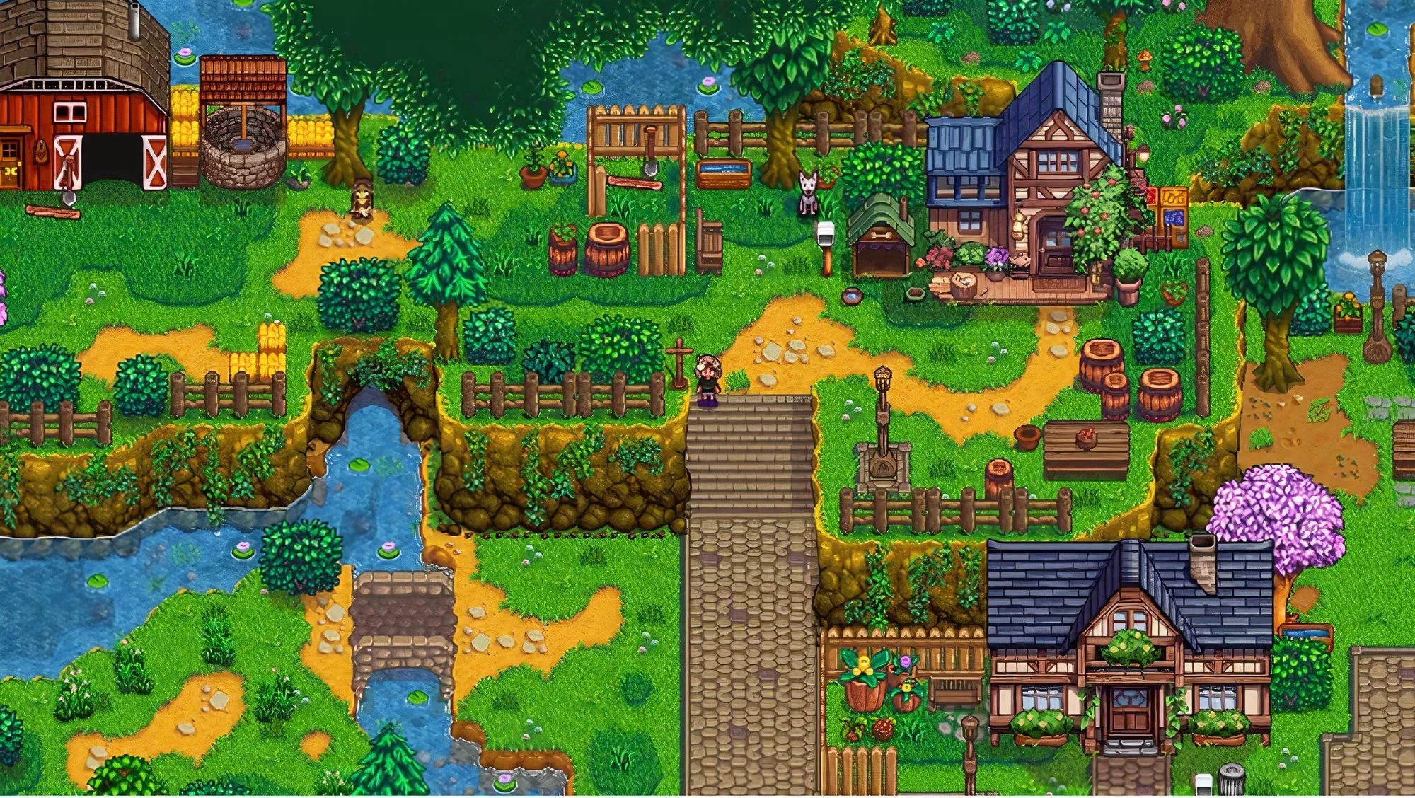 Giao diện mod Baldur's Village kết hợp Baldur's Gate 3 và Stardew Valley cho phép hẹn hò Astarion.