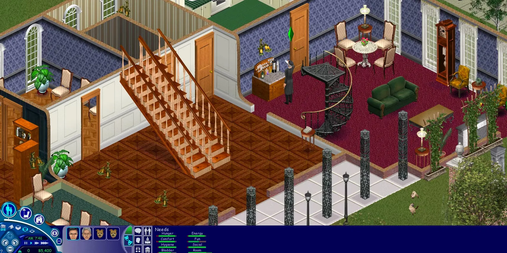 Giao diện tạo nhân vật Sim trong The Sims, tựa game mô phỏng cuộc sống định hình thập niên 2000