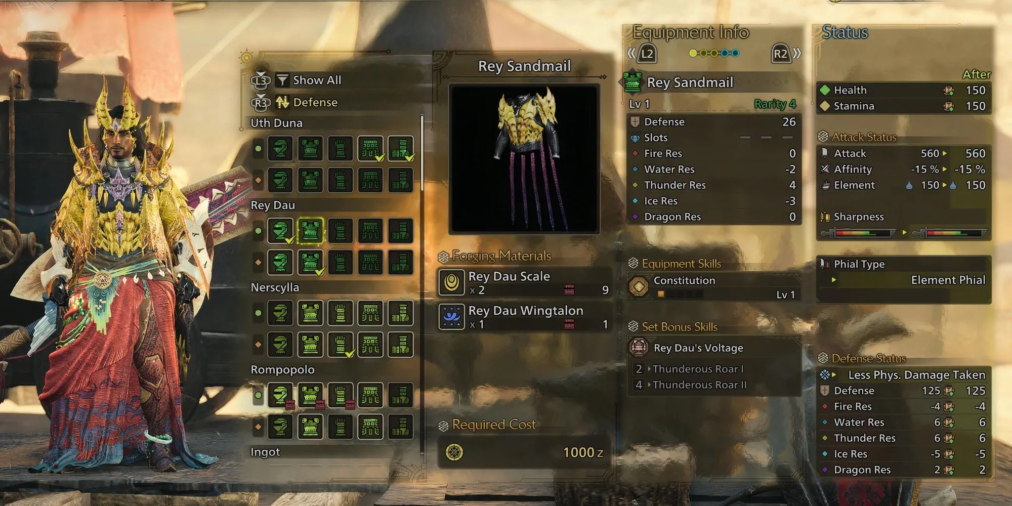 Giao diện theo dõi nguyên liệu trong Monster Hunter Wilds với bản đồ và danh sách