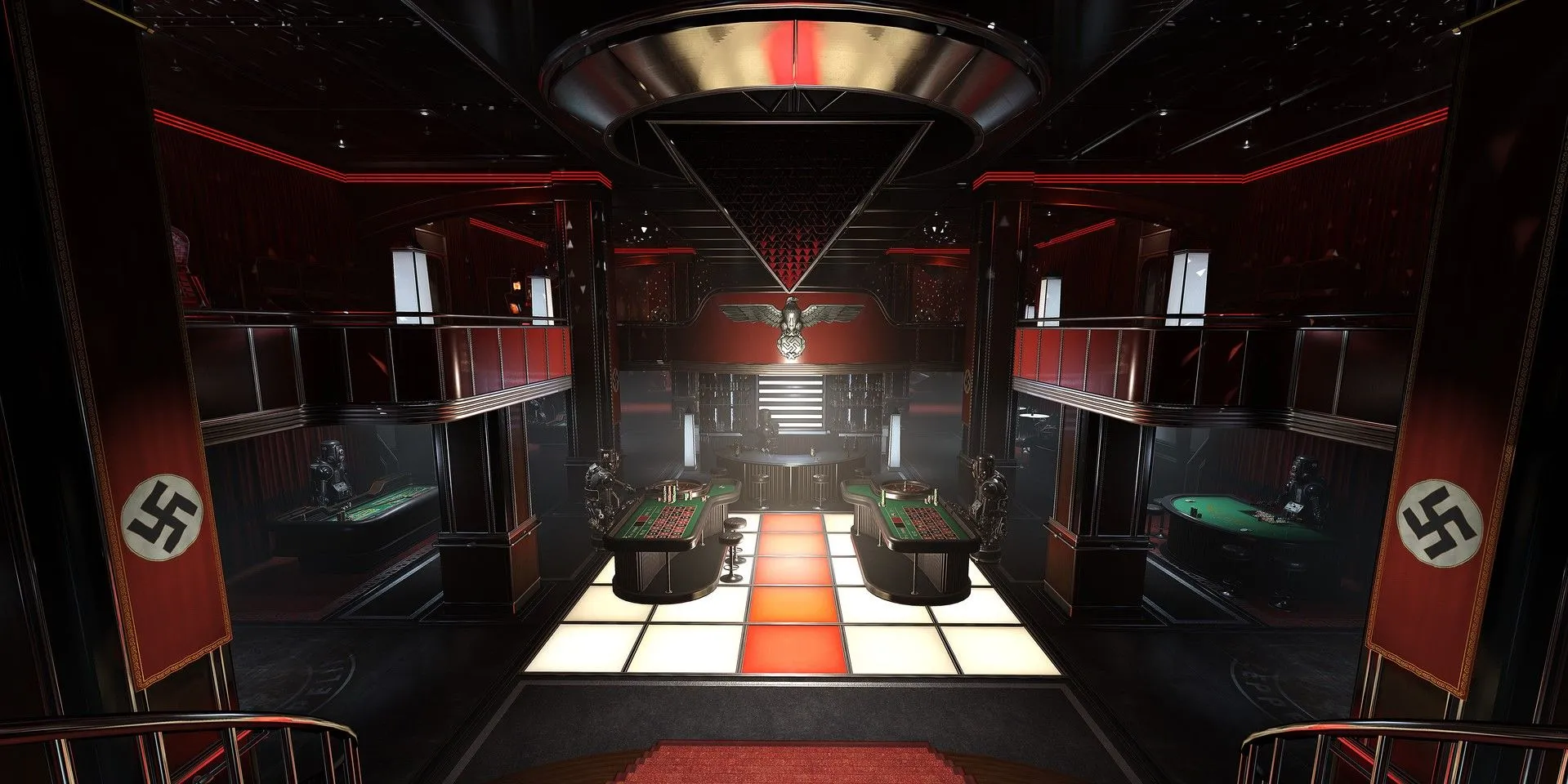 Hai chị em nhà Blazkowicz trong Wolfenstein Youngblood chiến đấu trên khinh khí cầu của Đức Quốc Xã