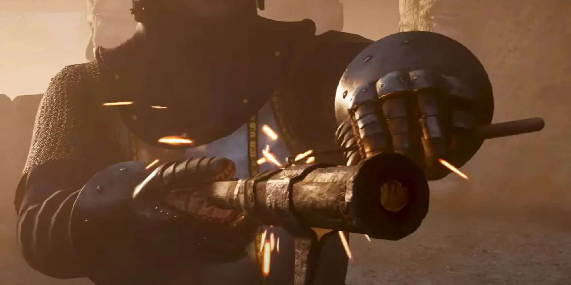 Henry chiến đấu bằng súng trong Kingdom Come Deliverance 2