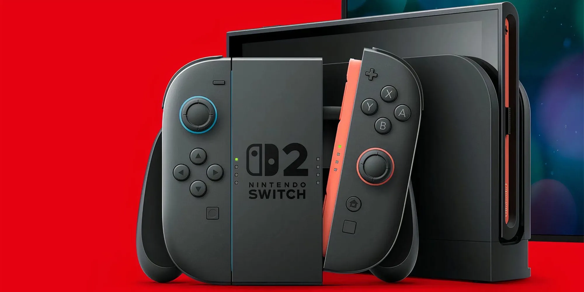 Hình ảnh chi tiết của máy Nintendo Switch 2 và tay cầm Joy-Con