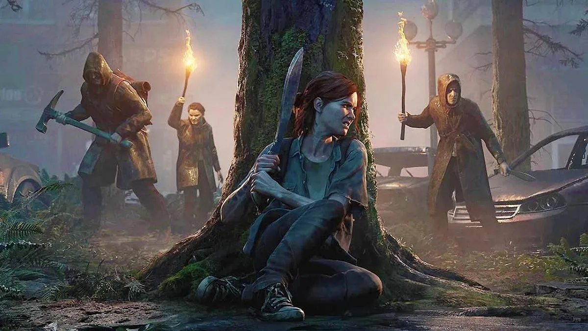 Hình ảnh nhân vật Joel và Ellie trong The Last of Us, một tựa game độc quyền nổi bật của PlayStation