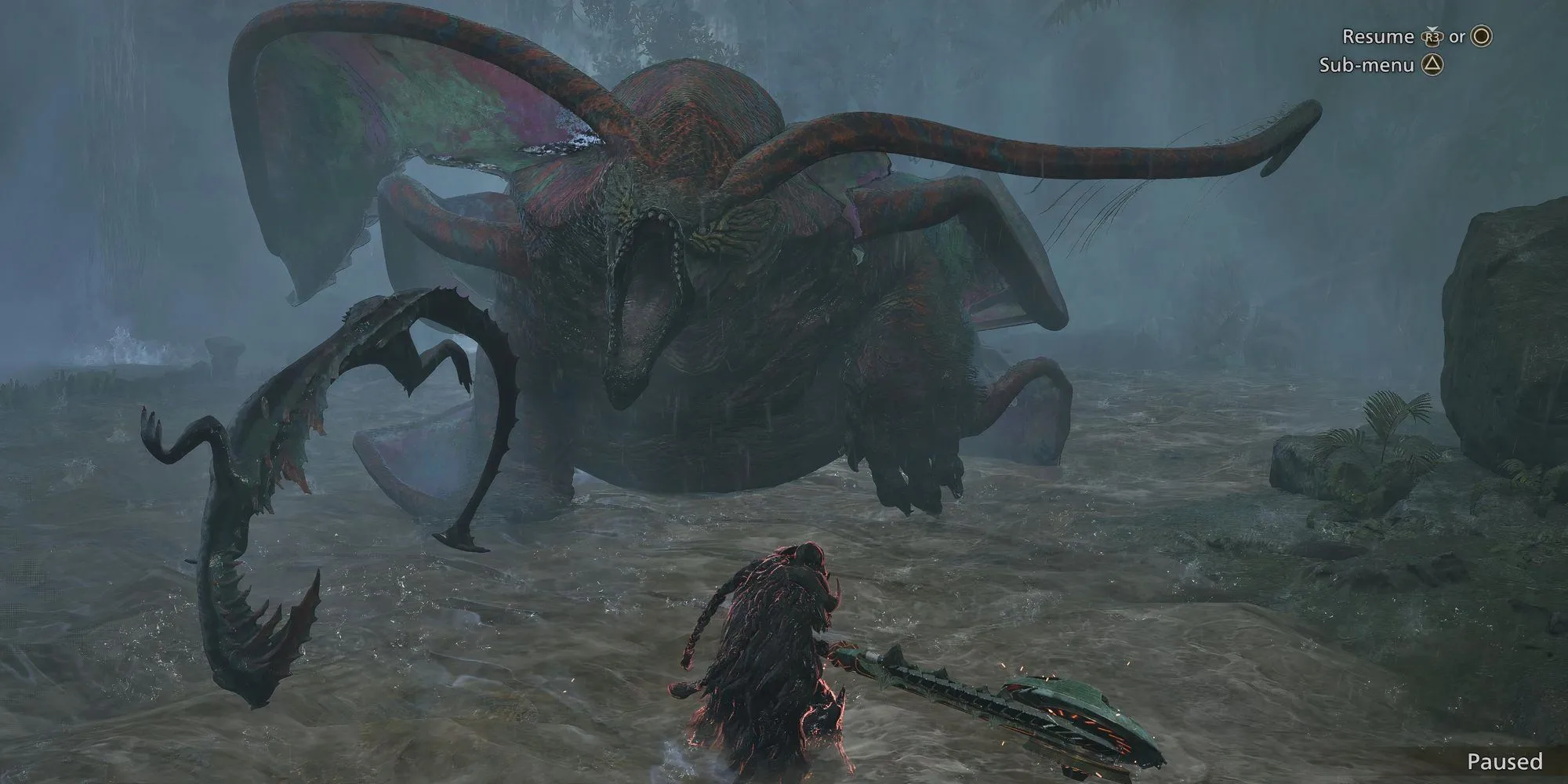 Hình ảnh quái vật Uth Duna và các điểm yếu cần khai thác trong Monster Hunter Wilds