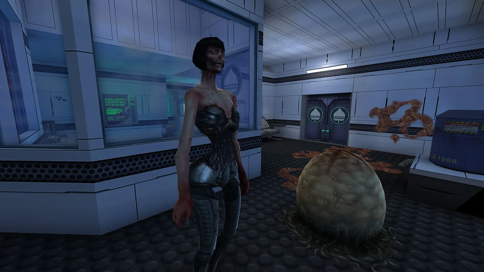Hình ảnh quảng bá cho System Shock 2 Remaster phiên bản kỷ niệm 25 năm từ Nightdive Studios