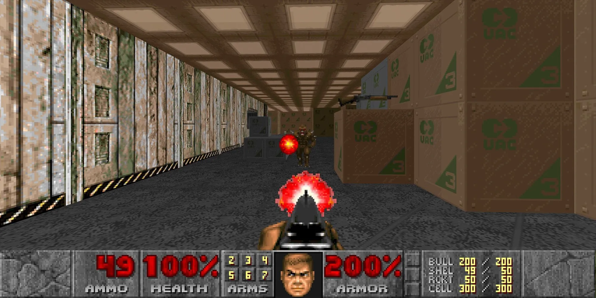 Hình ảnh từ Doom (1993), tựa game FPS được mệnh danh là cha đẻ của thể loại bắn súng