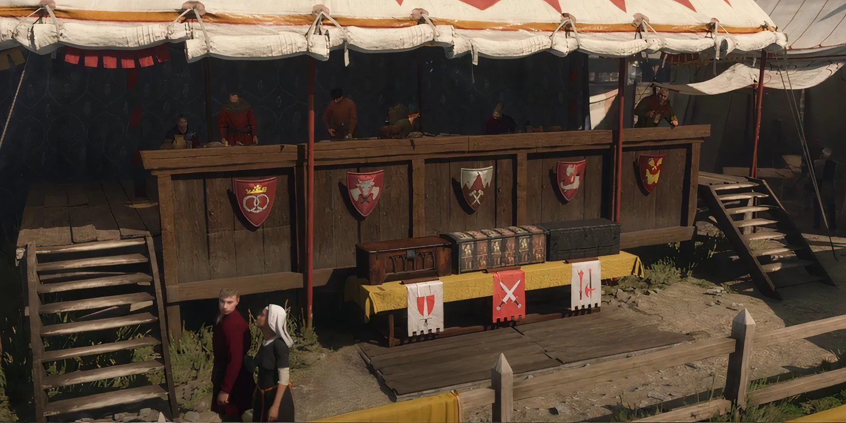 Khu vực của ban giám khảo tại Giải đấu Kuttenberg trong Kingdom Come Deliverance 2