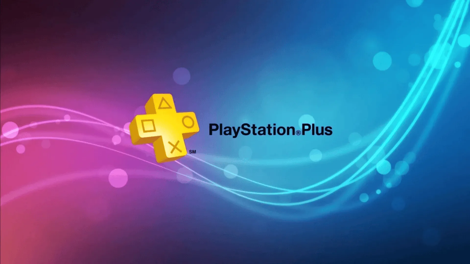 Logo PlayStation Plus và các tựa game nổi bật trong dịch vụ