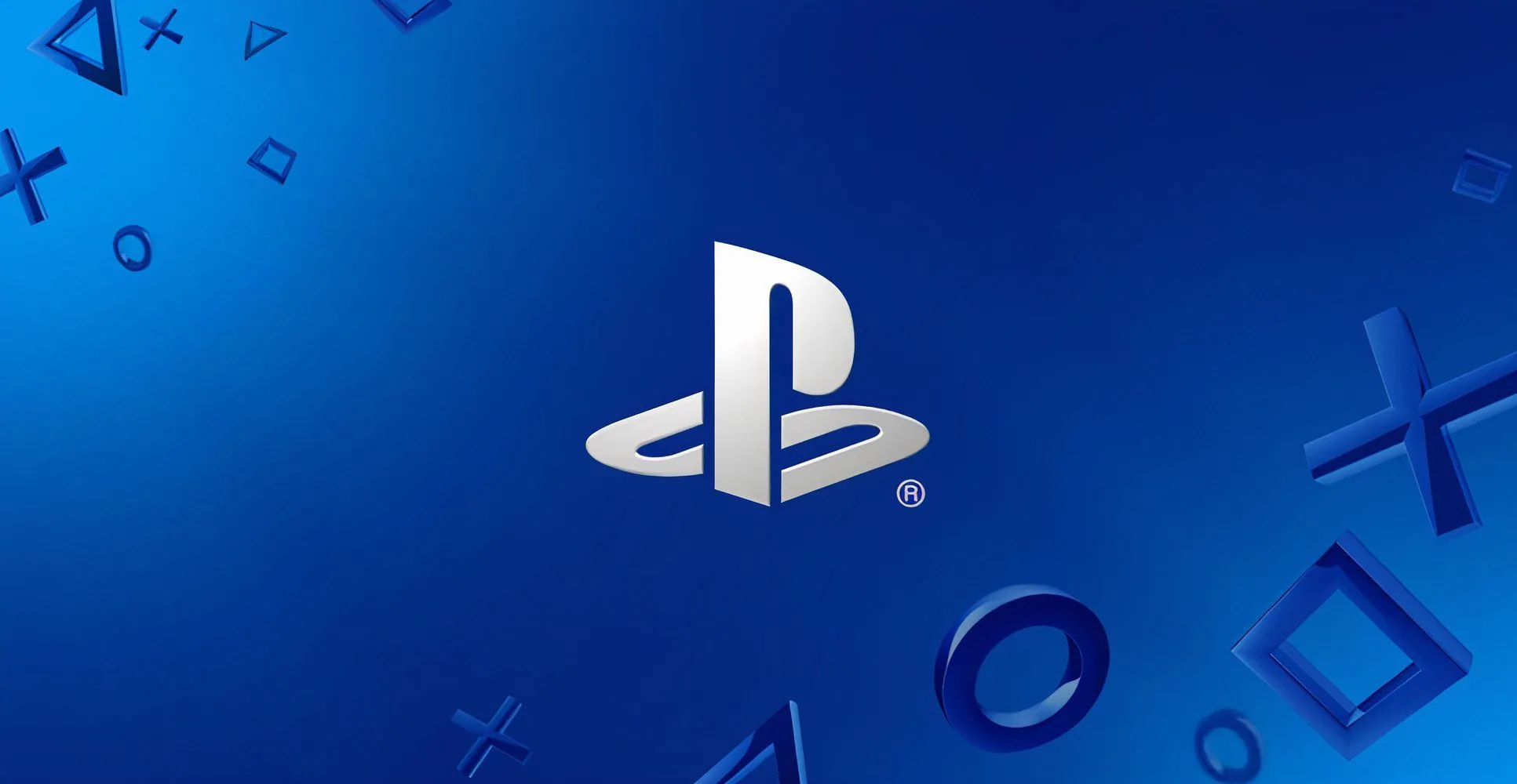 Logo PlayStation trên nền gradient xanh đặc trưng