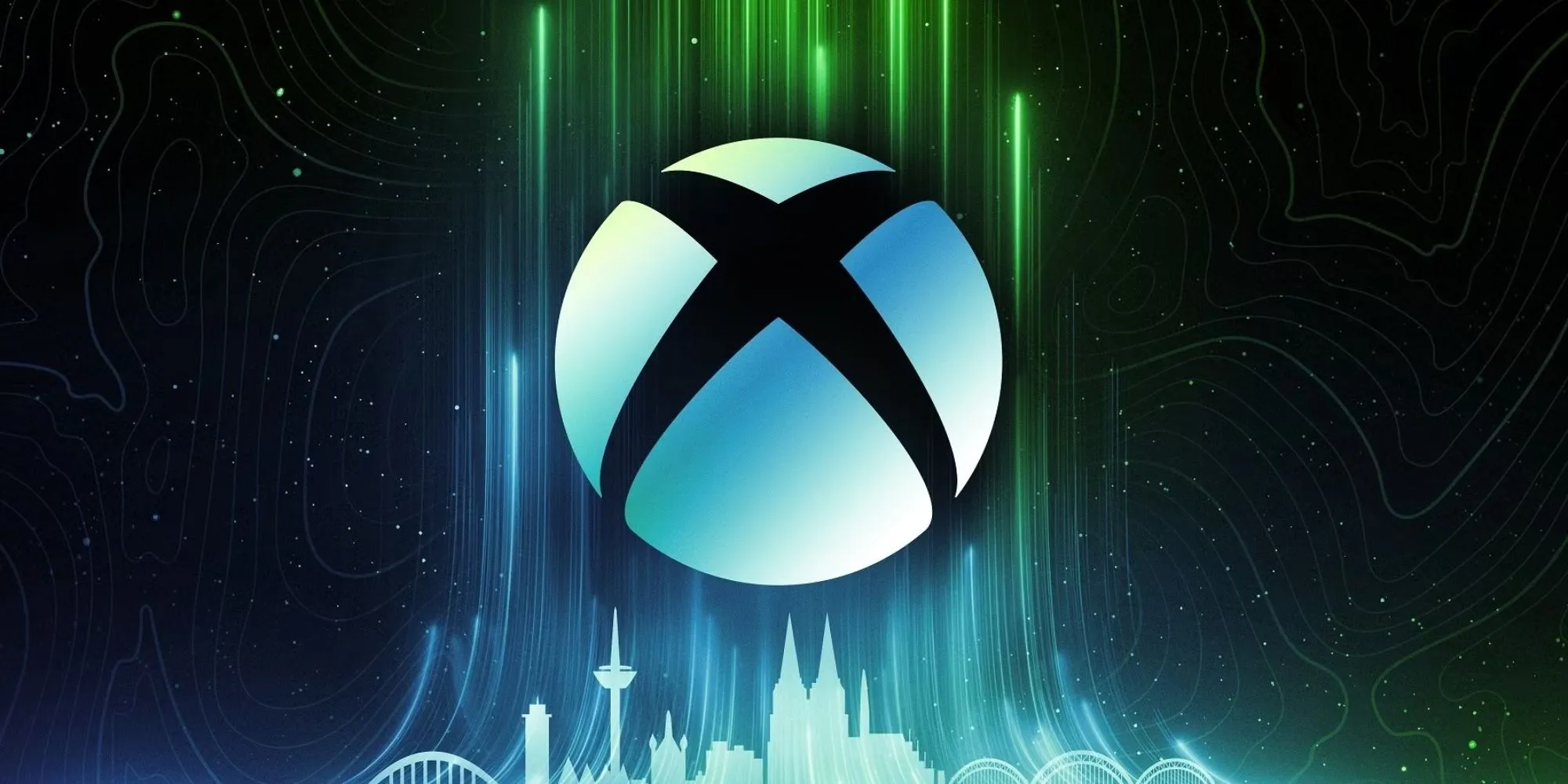 Logo Xbox màu xanh lá trên nền tối tượng trưng cho thương hiệu game Microsoft