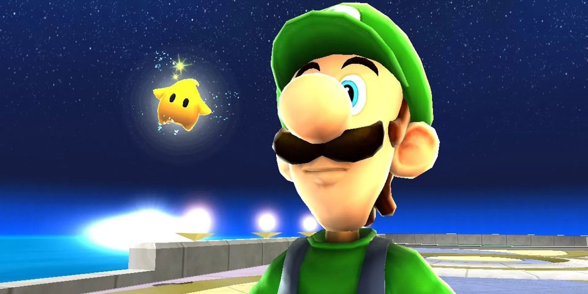 Luigi trong game Super Mario Galaxy, một bạn đồng hành game nổi tiếng