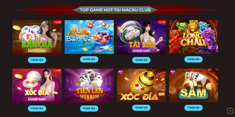 Macau Club – Cổng game trực tuyến hiện đại, đẳng cấp
