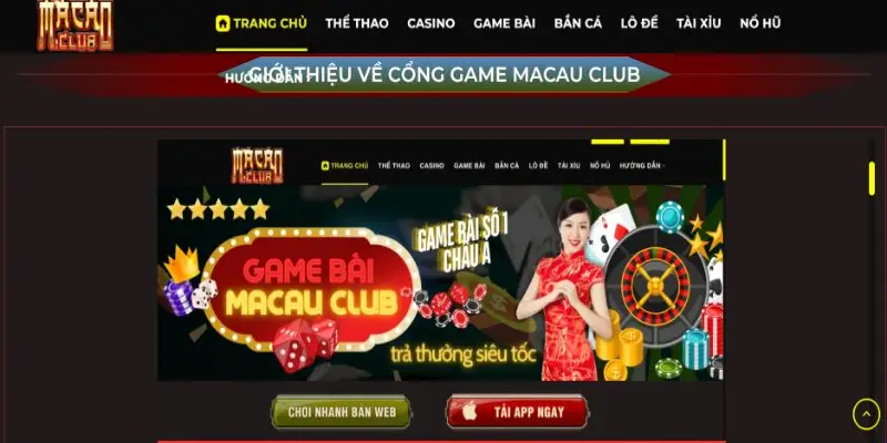 Macau Club – Sân chơi game bài đỉnh cao dành cho mọi game thủ 3 Macau Club – Sân chơi game bài đỉnh cao dành cho mọi game thủ