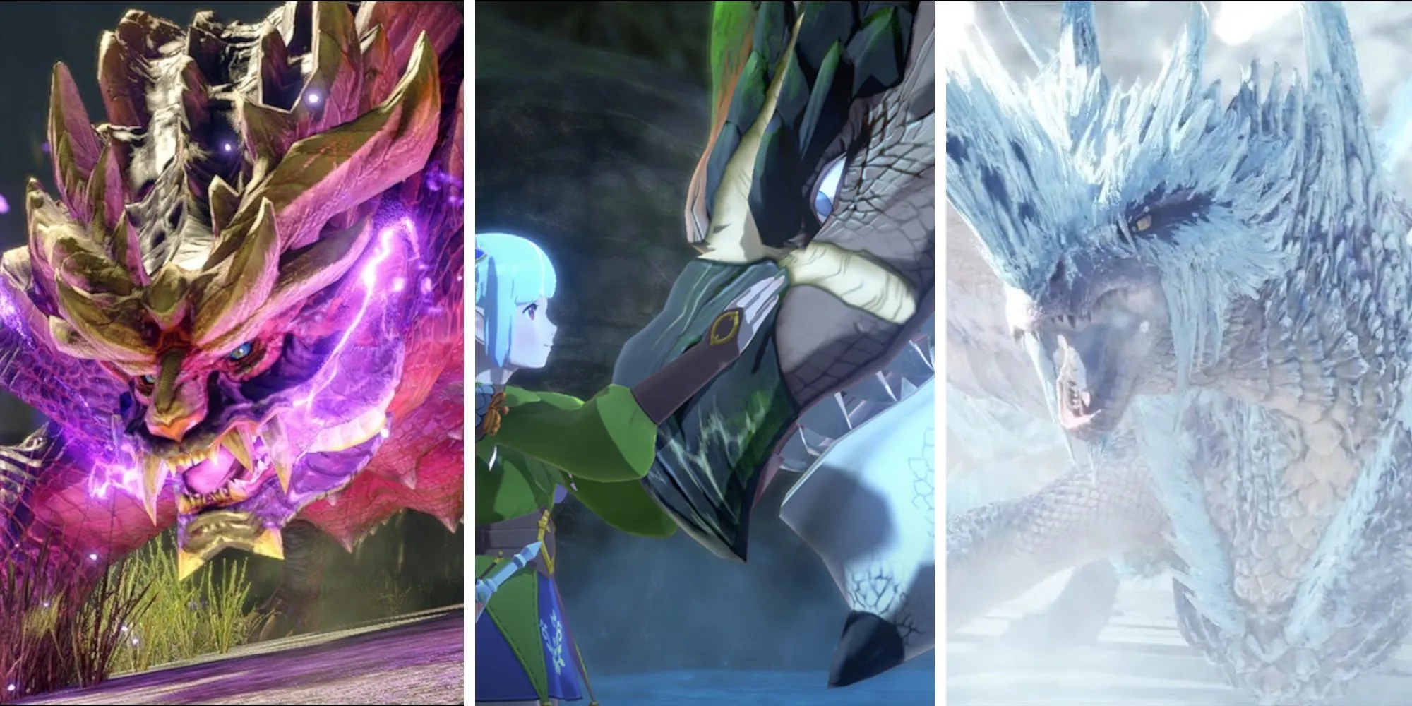 Magnamalo Valkhana và Ena trong Monster Hunter