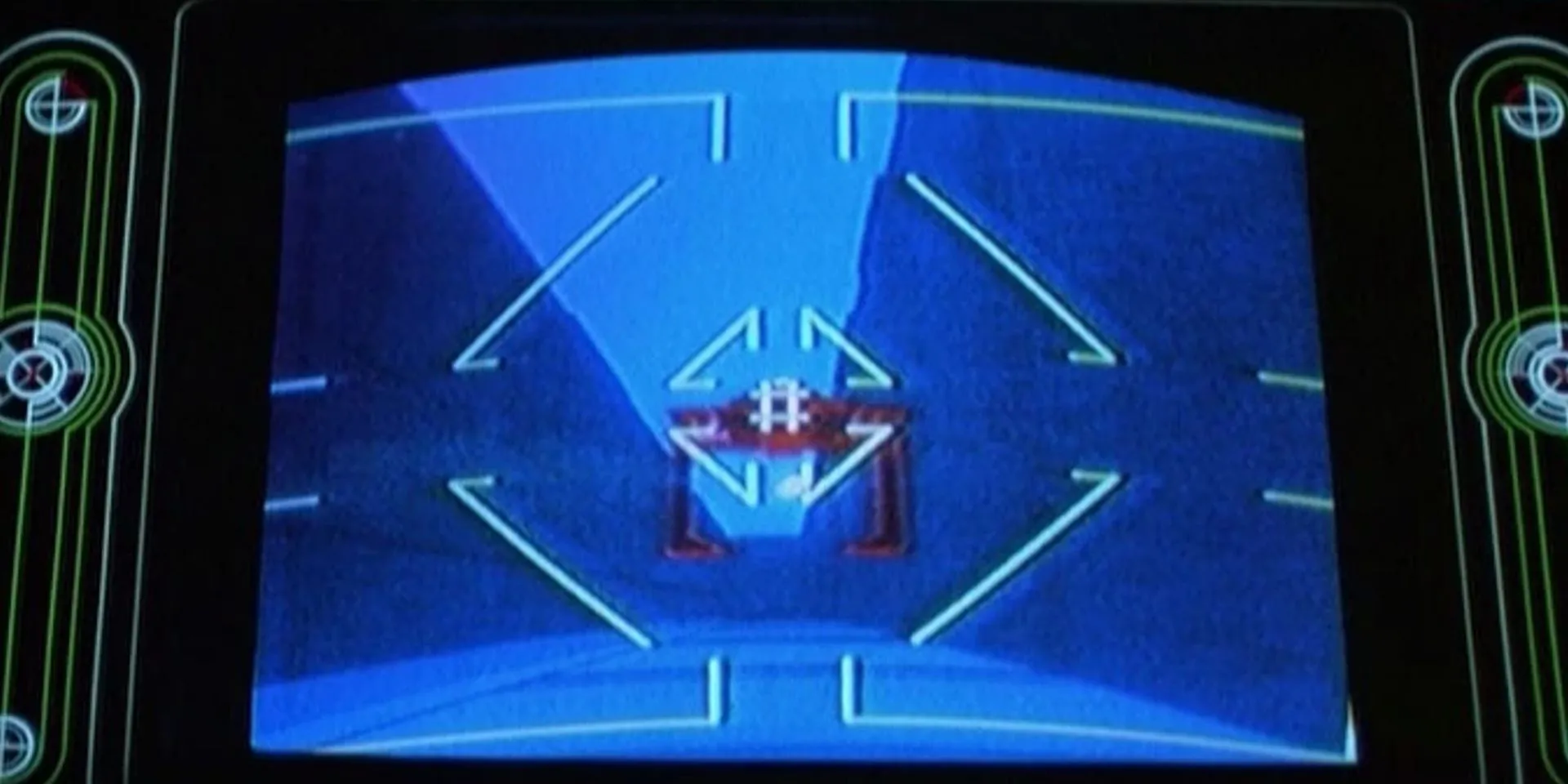 Màn hình game arcade Space Paranoids trong phim Tron