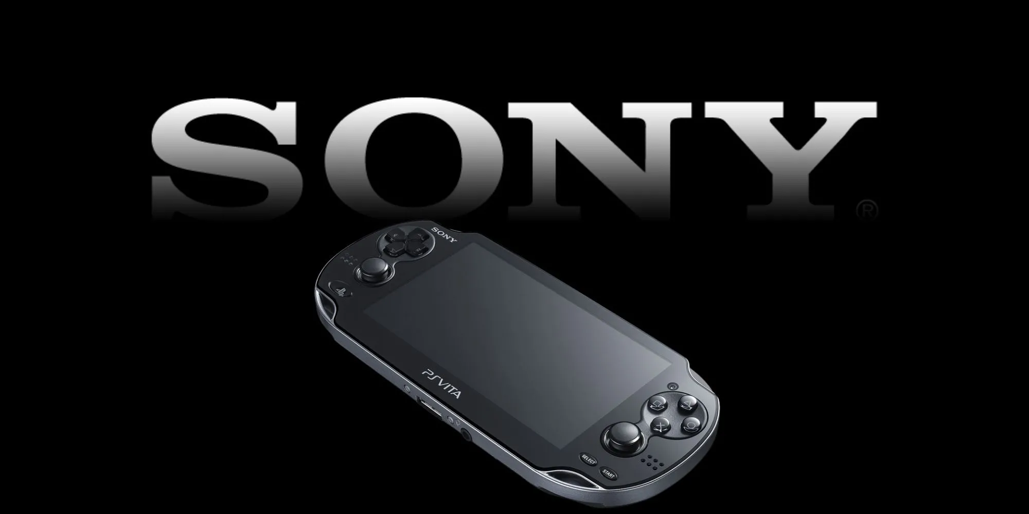 Máy chơi game cầm tay Sony PlayStation Vita màu đen với màn hình OLED hiển thị giao diện chính
